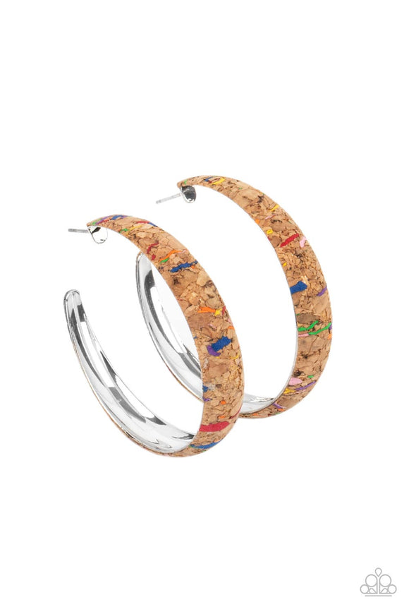 A CORK In The Road - Multi Earring