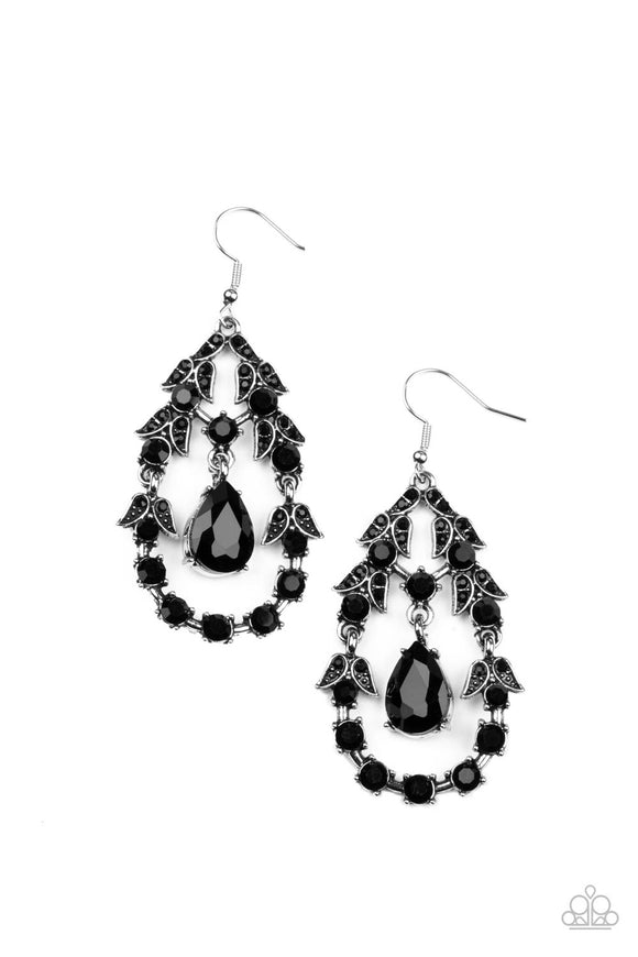 Garden Decorum - Black Earring