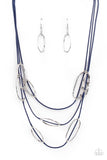 Check Your CORD-inates - Blue Necklace