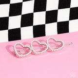 Love Struck - White Hair Clip