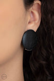 WOODWORK It - Black Earring Clip-on