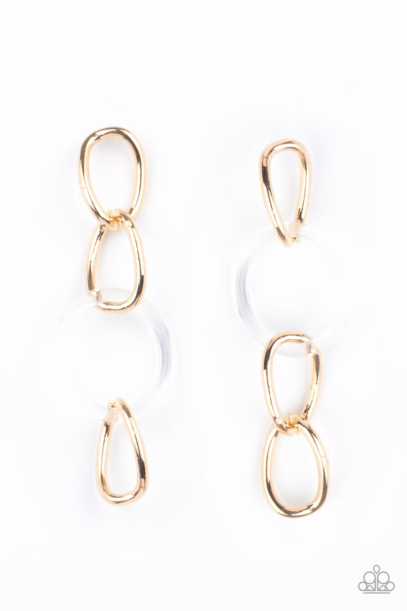 Talk In Circles - Gold Earring