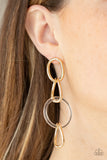 Talk In Circles - Gold Earring