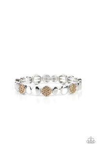 Dimensional Dazzle - Brown Bracelet