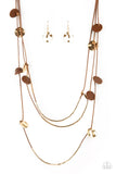 Alluring Luxe - Brown Necklace