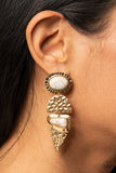 Earthy Extravagance - Gold earring