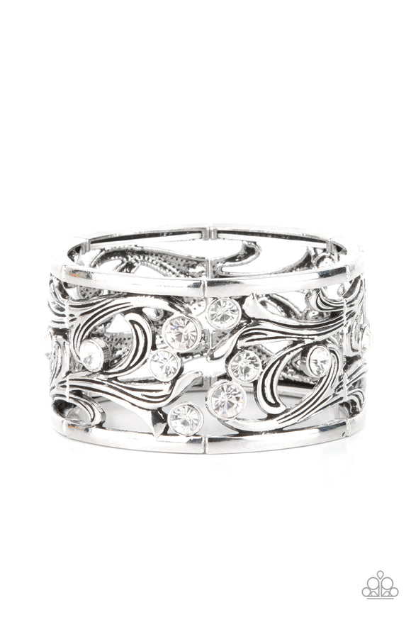 Garden Masquerade - White Bracelet