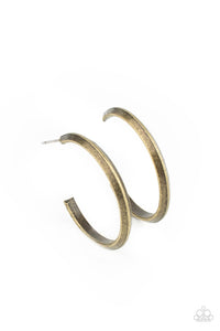 On The Brink - Brass Earring