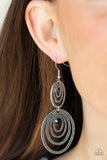 Cosmic Twirl - Black Earring