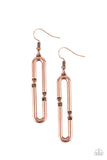 Linked and Synced - Copper Earring