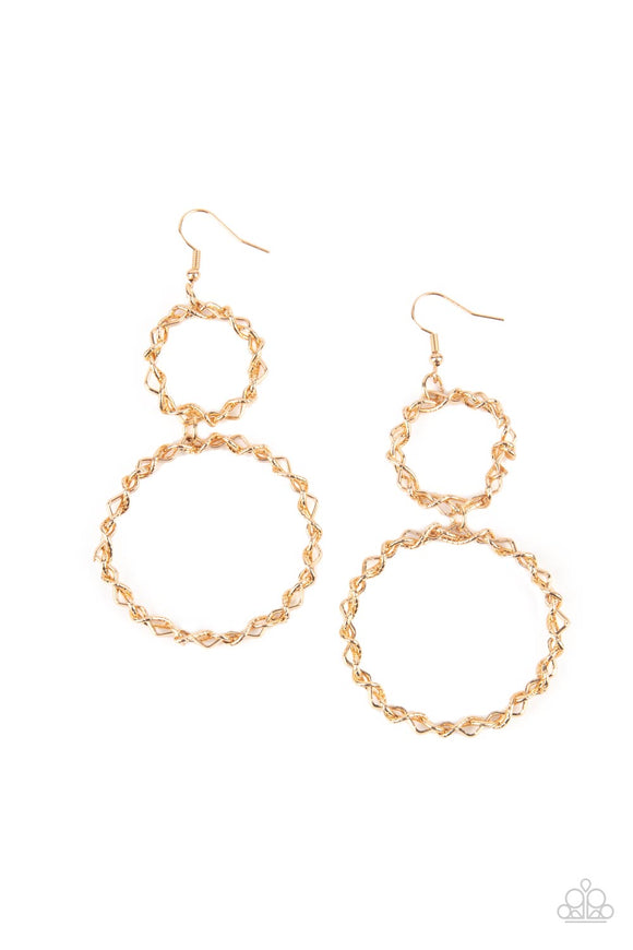 Twist of FABULOUS - Gold Earring