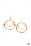 Spinning With Sass - Gold Earring