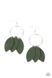 Leafy Laguna - Green Earring