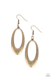 OVAL The Hill - Brass Earring