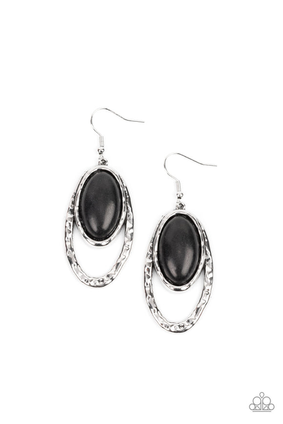 Pasture Paradise - Black Earrings