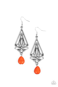 Transcendent Trendsetter - Orange Earring