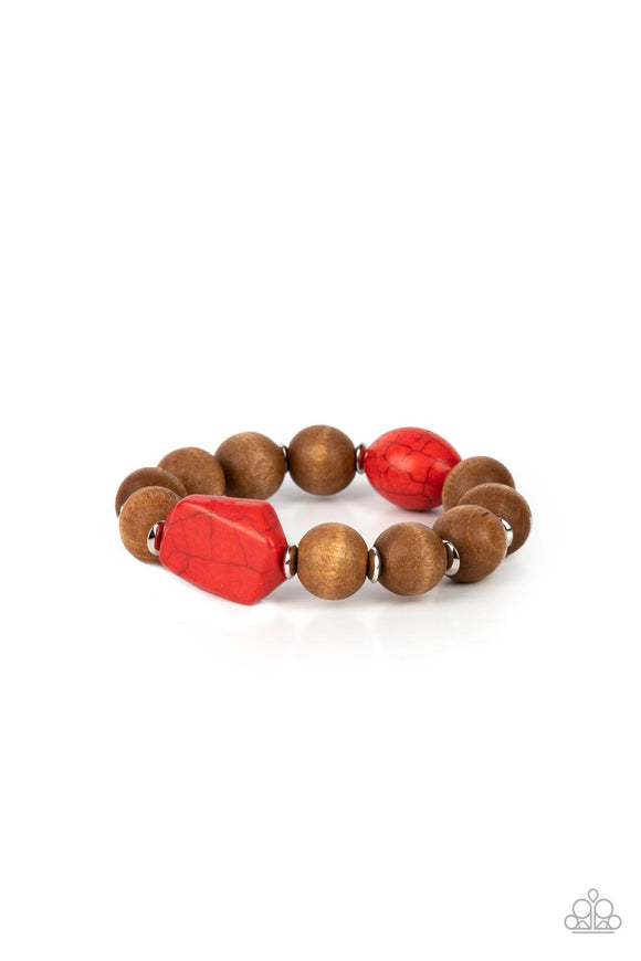 Abundantly Artisan - Red Bracelet