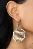 Sunrise Stunner - Brass Earring