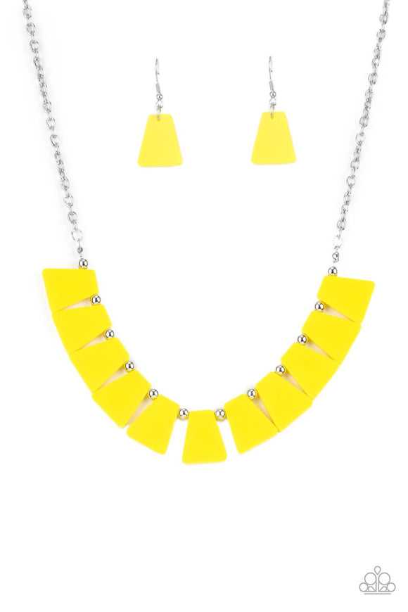 Vivaciously Versatile - Yellow Necklace