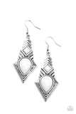 Stylishly Sonoran - White Earrings