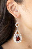Posh Pageantry - Brown Earring