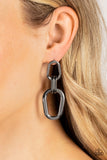 Harmonic Hardware - Black Earring