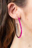 Beaded Bauble - Pink Earring