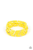 Radiantly Retro - Yellow Bracelet