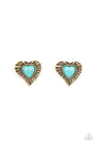 Rustic Romance - Brass Earring
