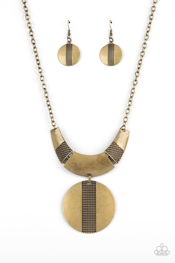 Metallic Enchantress - Brass Necklace