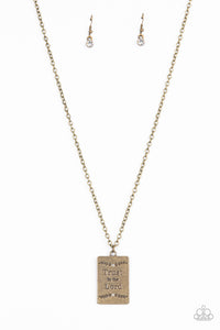 All About Trust - Brass Necklace