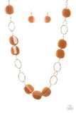 Posh Promenade - Brown Necklace