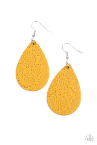 Stylishly Subtropical - Yellow Earring