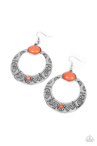 Garden Glyphs - Orange Earring