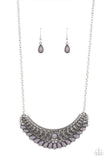 Abundantly Aztec - Silver Necklace