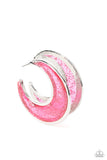Charismatically Curvy - Pink Earring