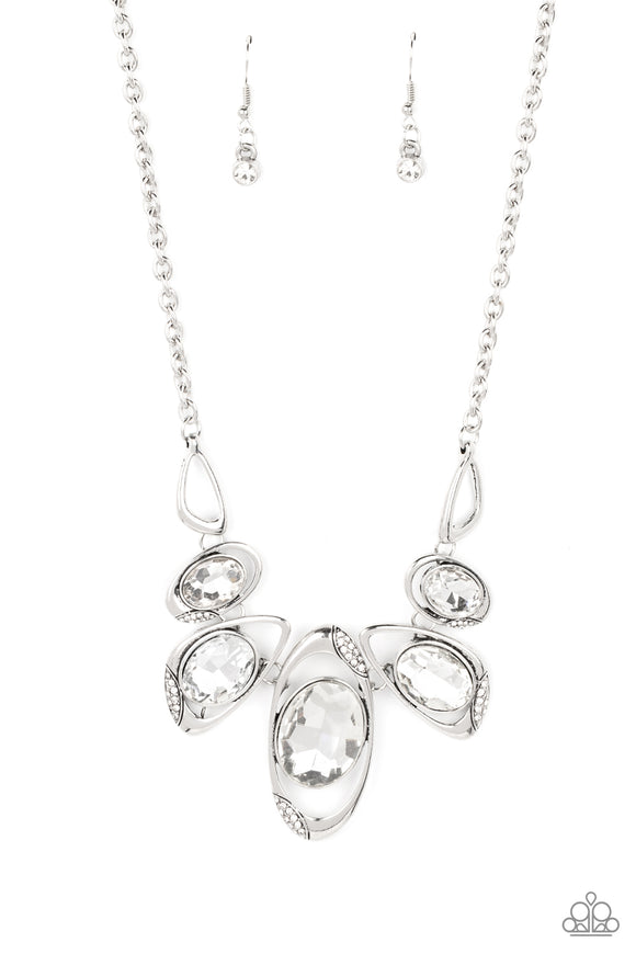 Hypnotic Twinkle - White Necklace