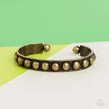 Clear as STUD - Brass Cuff Bracelet