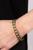 Clear as STUD - Brass Cuff Bracelet