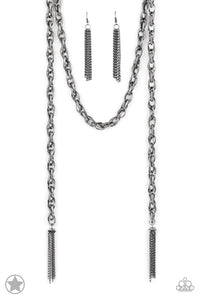 SCARFed for Attention - Gunmetal Necklace