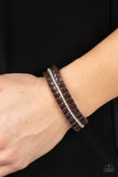 Pretty, Pretty PLEATS - Brown Bracelet