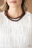 Greco Getaway - Brown Necklace