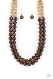 Greco Getaway - Brown Necklace