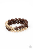 Grecian Glamour - Brown Bracelet