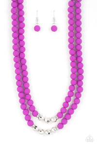 Summer Splash - Purple Necklace