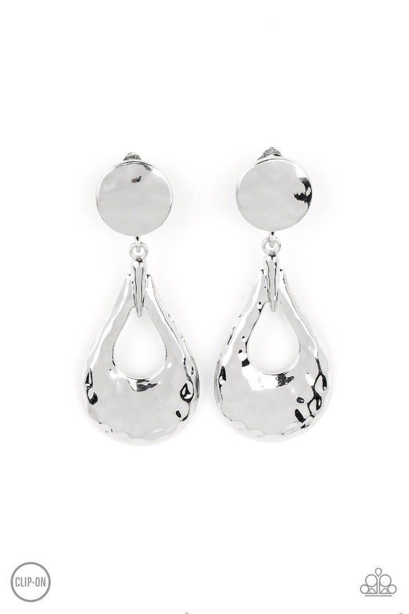 Metallic Magic - Silver Earring