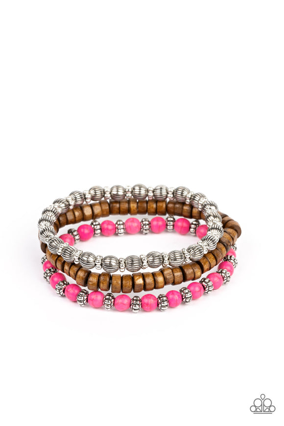 ESCAPADE Route - Pink Bracelet