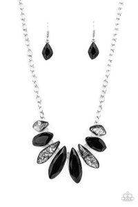 Crystallized Couture - Black Necklacce