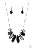 Crystallized Couture - Black Necklacce