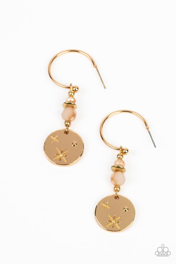 Artificial STARLIGHT - Gold Hoop Earring